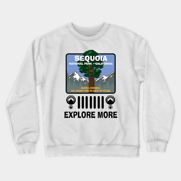 Sequoia National Park Crewneck Sweatshirt by ploxd